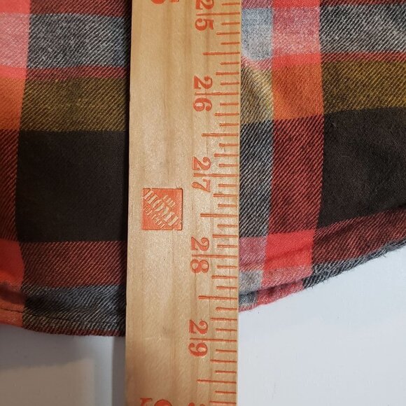 Ocean Coast Flannel Shirt Cotton Plaid Check Long Sleeve Button Down Mens Large - Picture 8 of 8